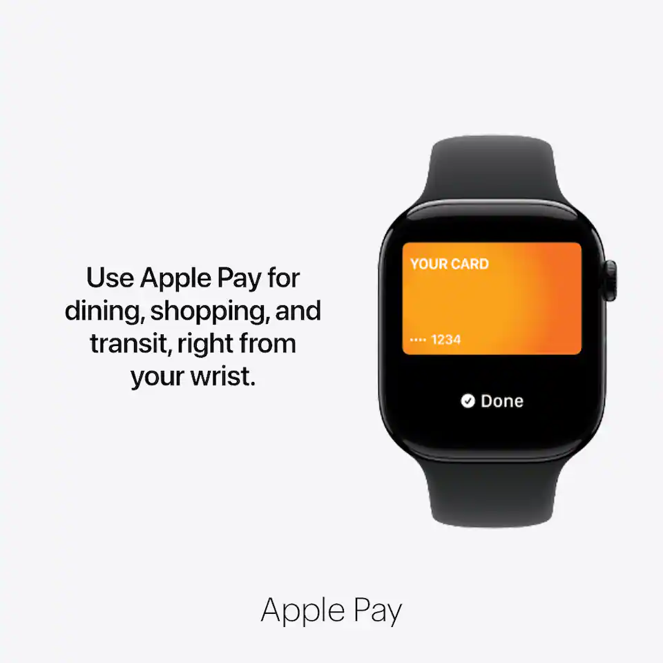 Apple Watch, Use Apple Pay for dining, shopping and transit, right from your wrist.