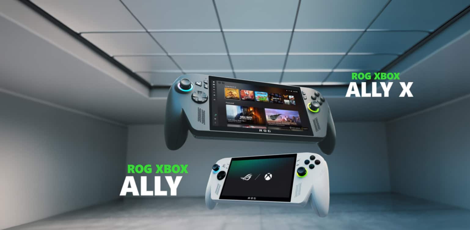 ROG Xbox Ally and ROG Xbox Ally X handheld gaming systems