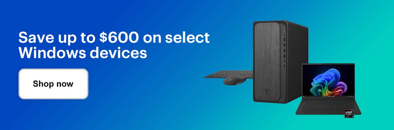 Save up to $600 on select Windows devices. Shop now.