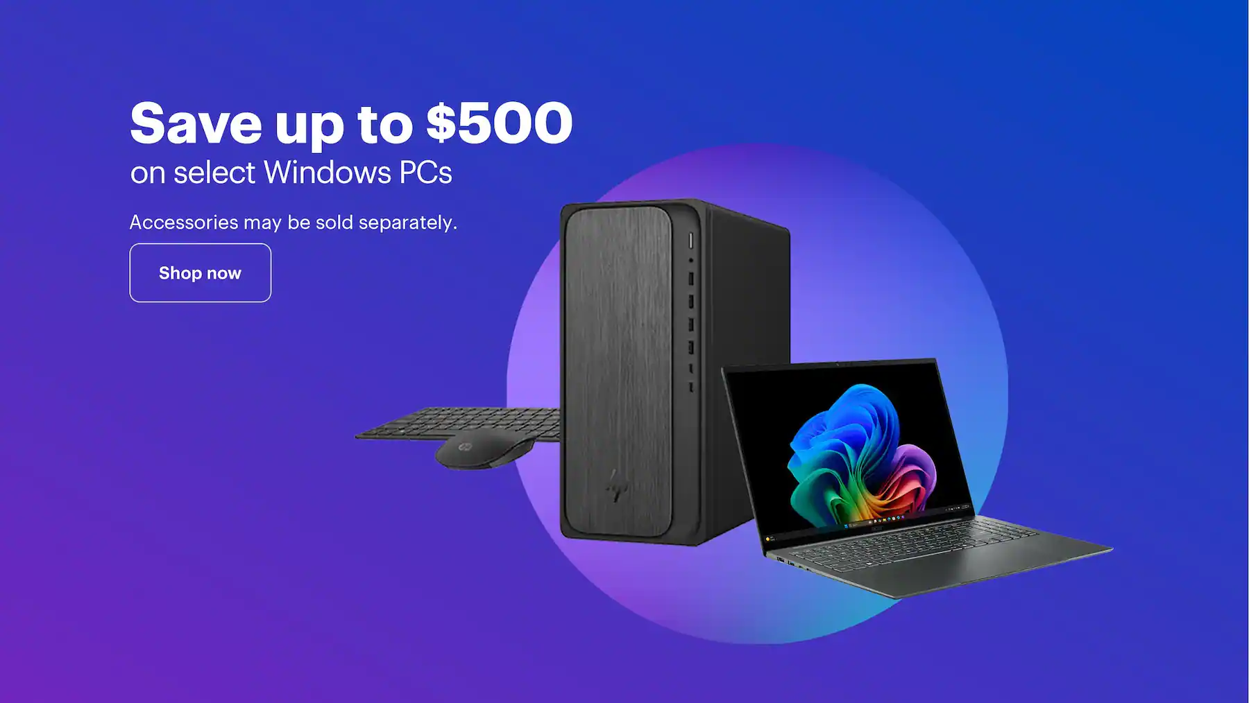 Save up to $500 on select Windows PCs.