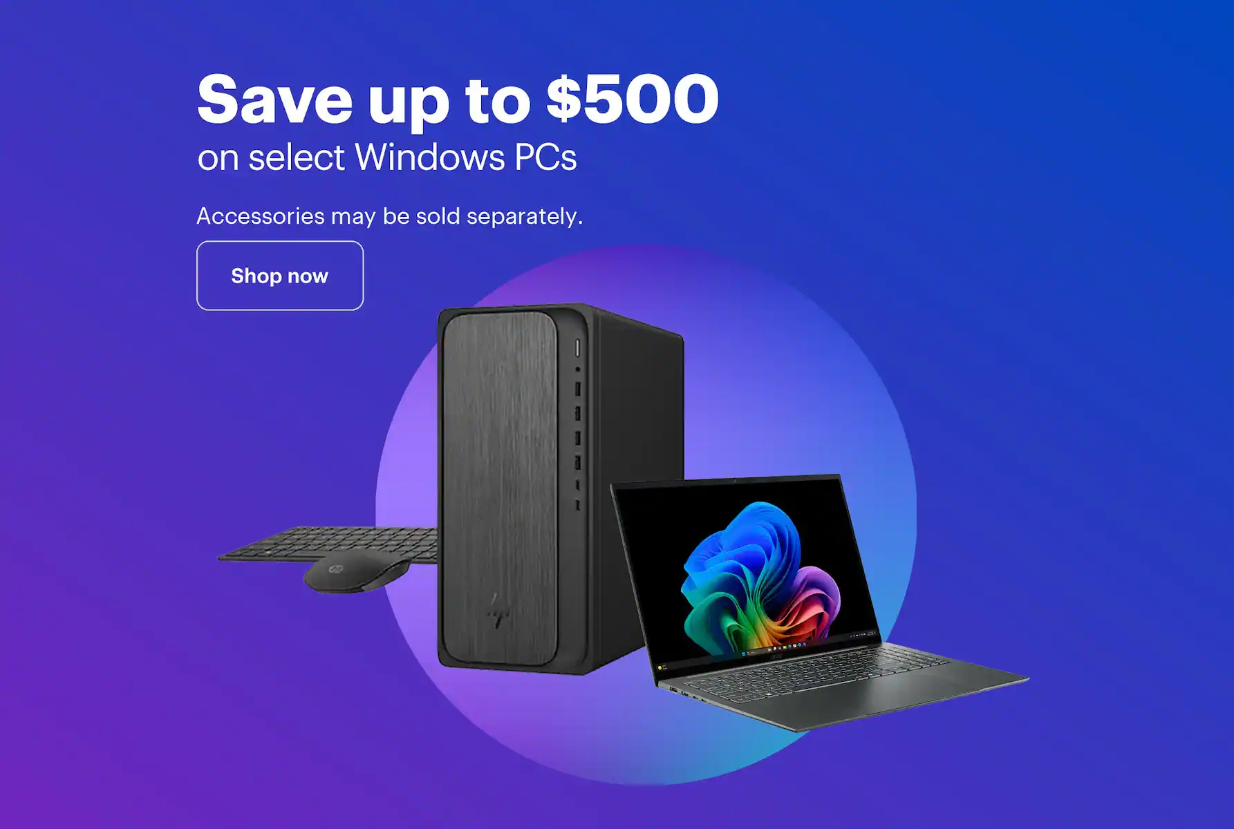 Save up to $500 on select Windows PCs.
