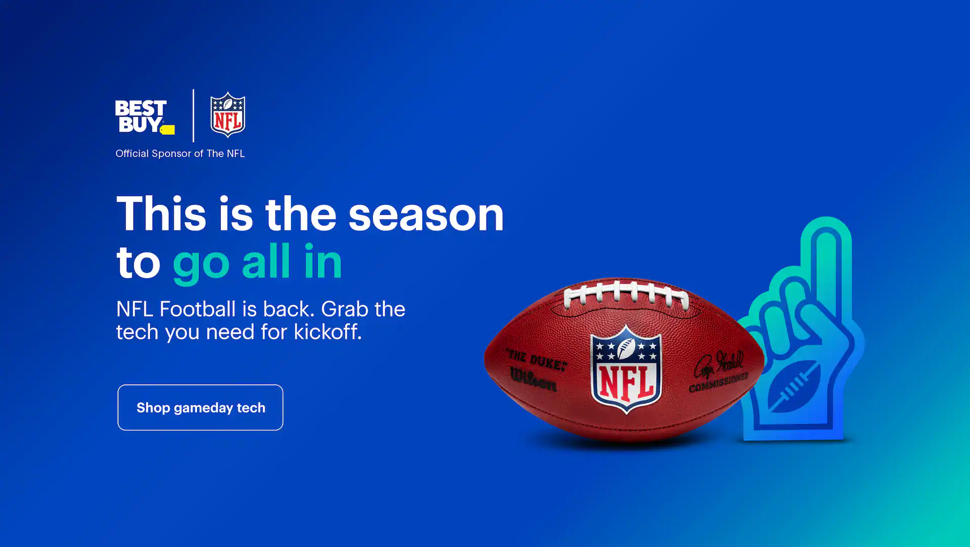 This is the season to go all in. NFL Football is back. Grab the tech you need for kickoff. Shop gameday tech.
