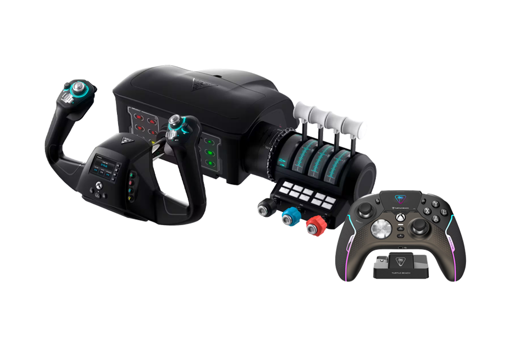Flight simulator controls and video game controller