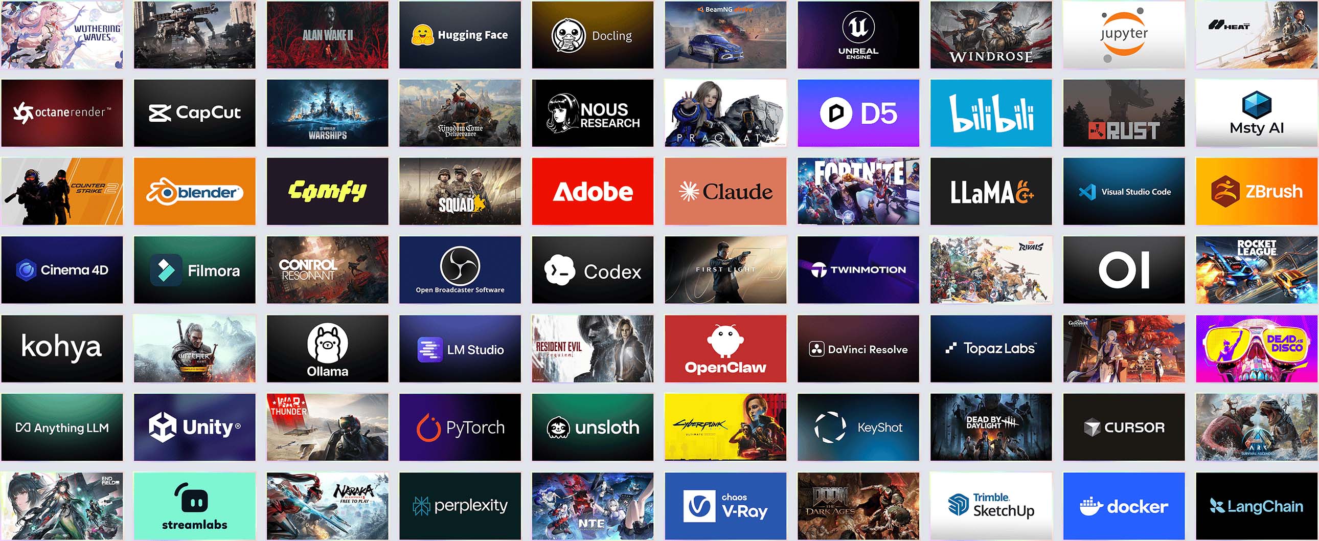 Game and app logos