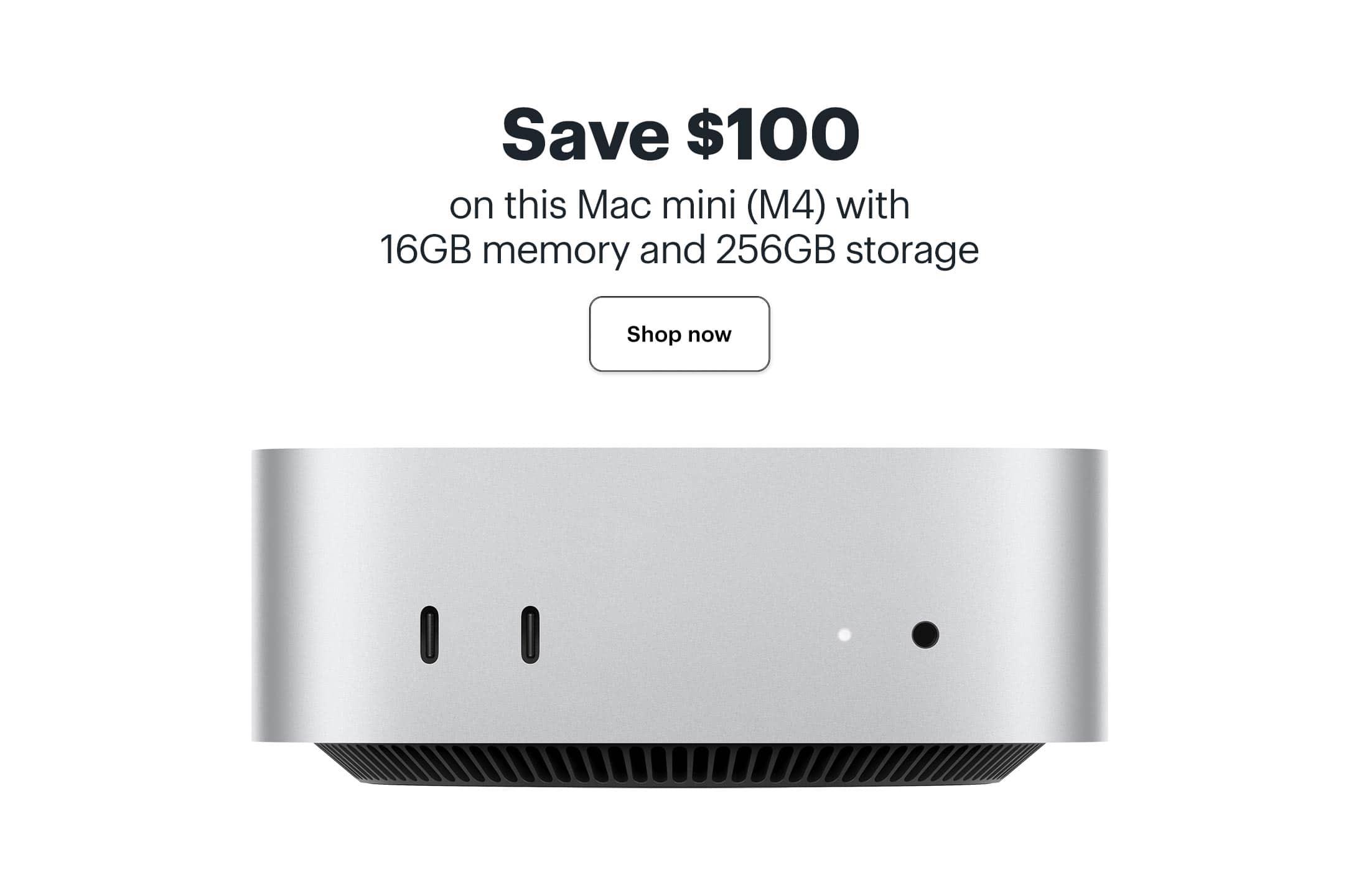 Save $100 on this Mac mini (M4) with 16GB memory and 256GB storage