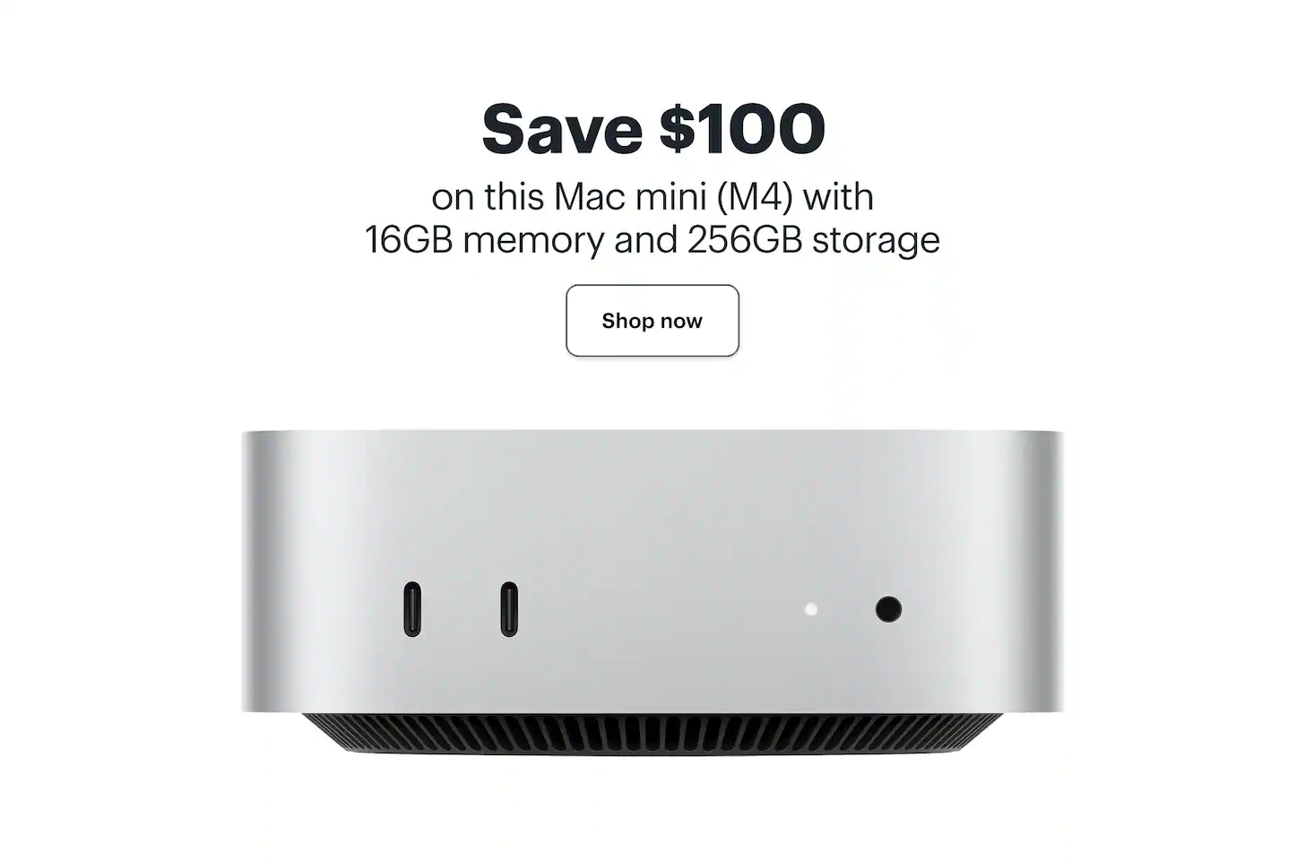 Save $100 on this Mac mini (M4) with 16GB memory and 256GB storage