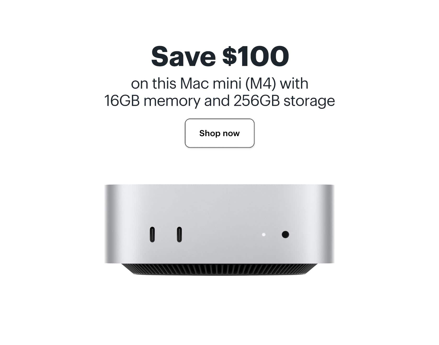 Save $100 on this Mac mini (M4) with 16GB memory and 256GB storage