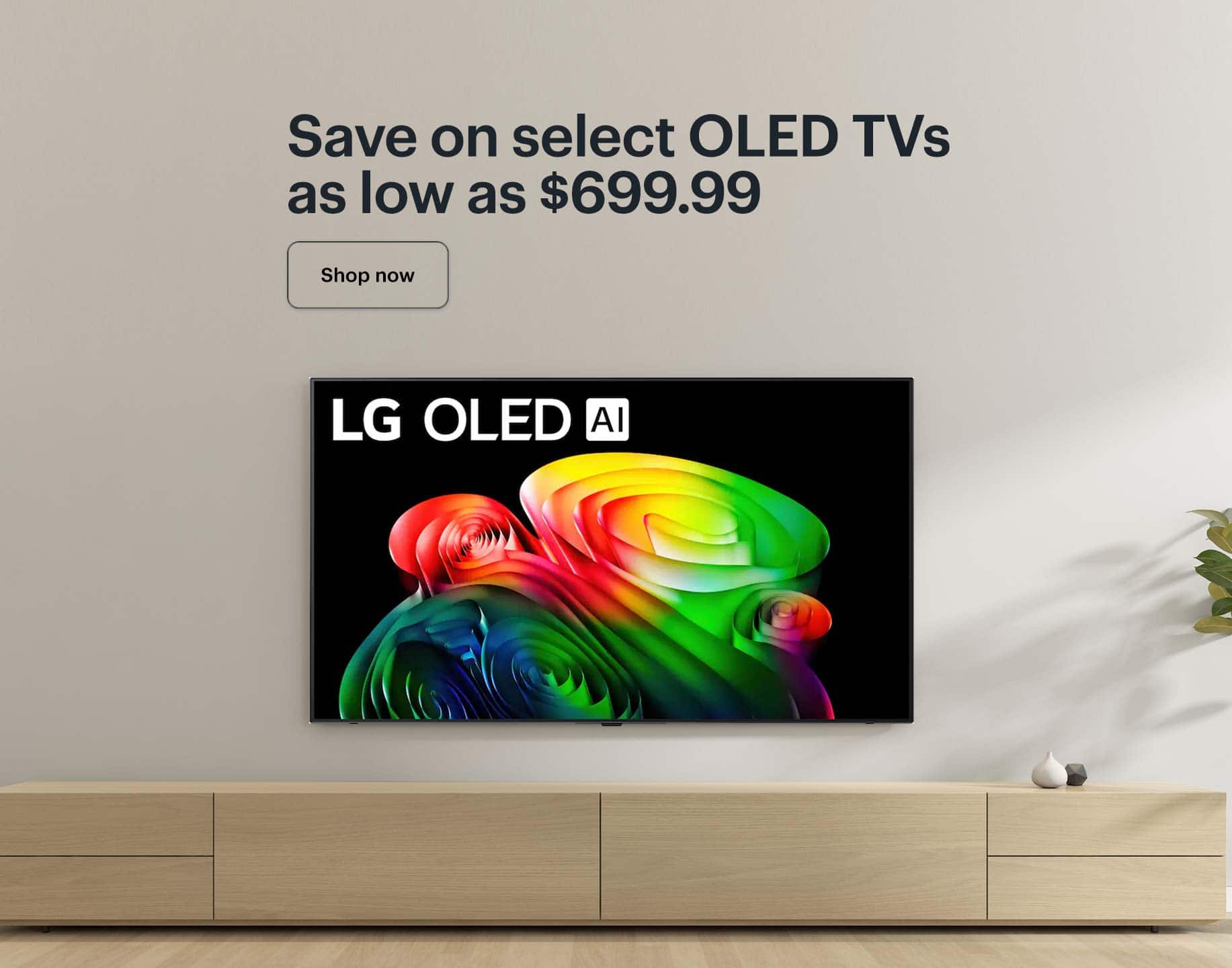 Save on select OLED TVs as low as $699.99