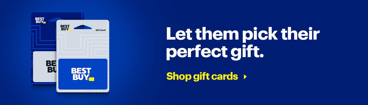 Let them pick their perfect gift with a gift card.