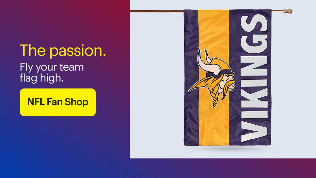 The passion.  Minnesota Vikings flag.