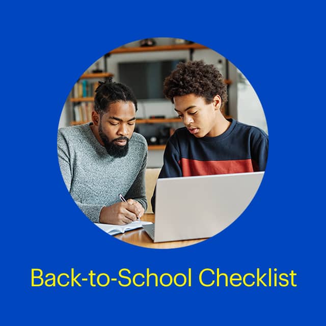 Back-to-school checklist.