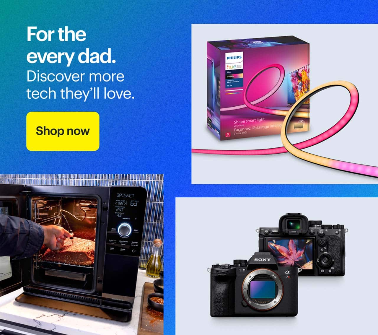 Sony Alpha 7R V Full-frame Mirrorless Camera, Philips Hue 75