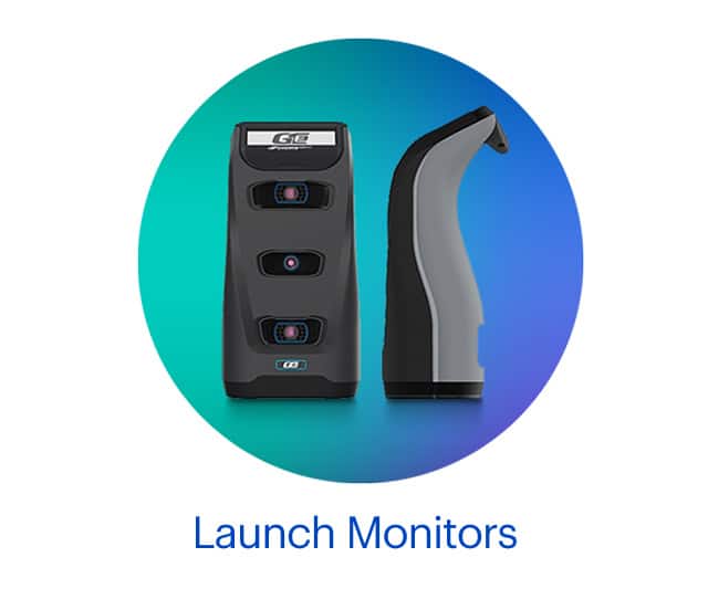Rangefinder, launch monitor, golf GPS device and golf simulator.
