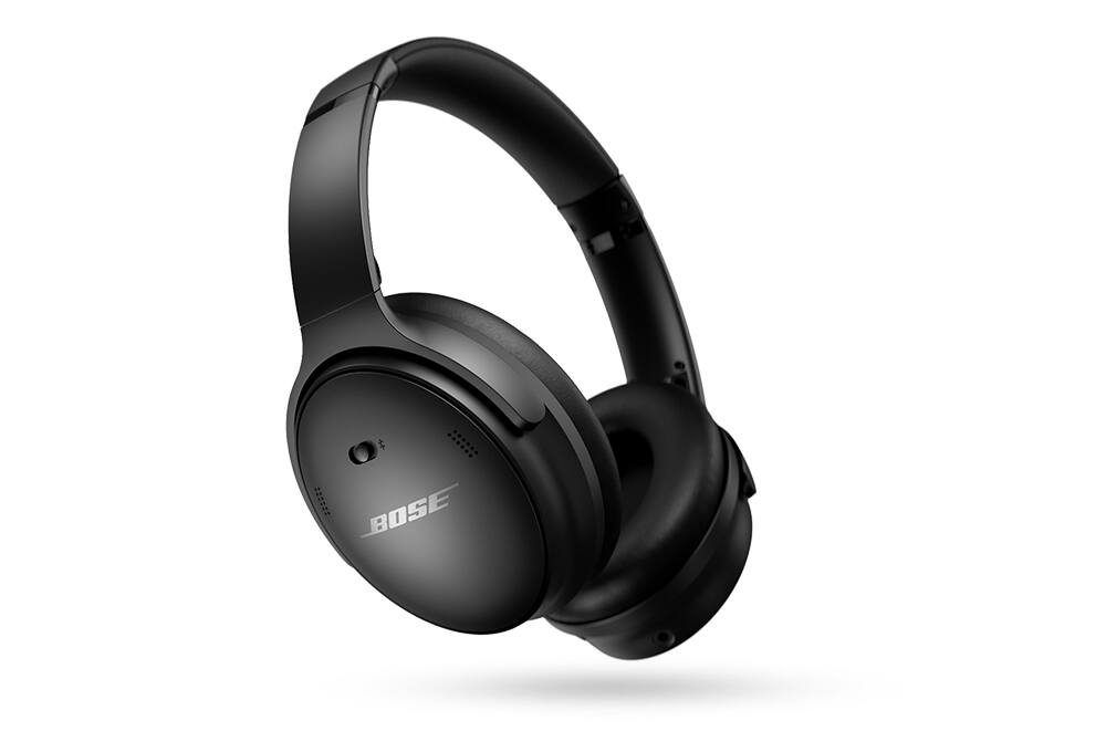 Bose QuietComfort 45 wireless noise-cancelling over-the-ear headphones.