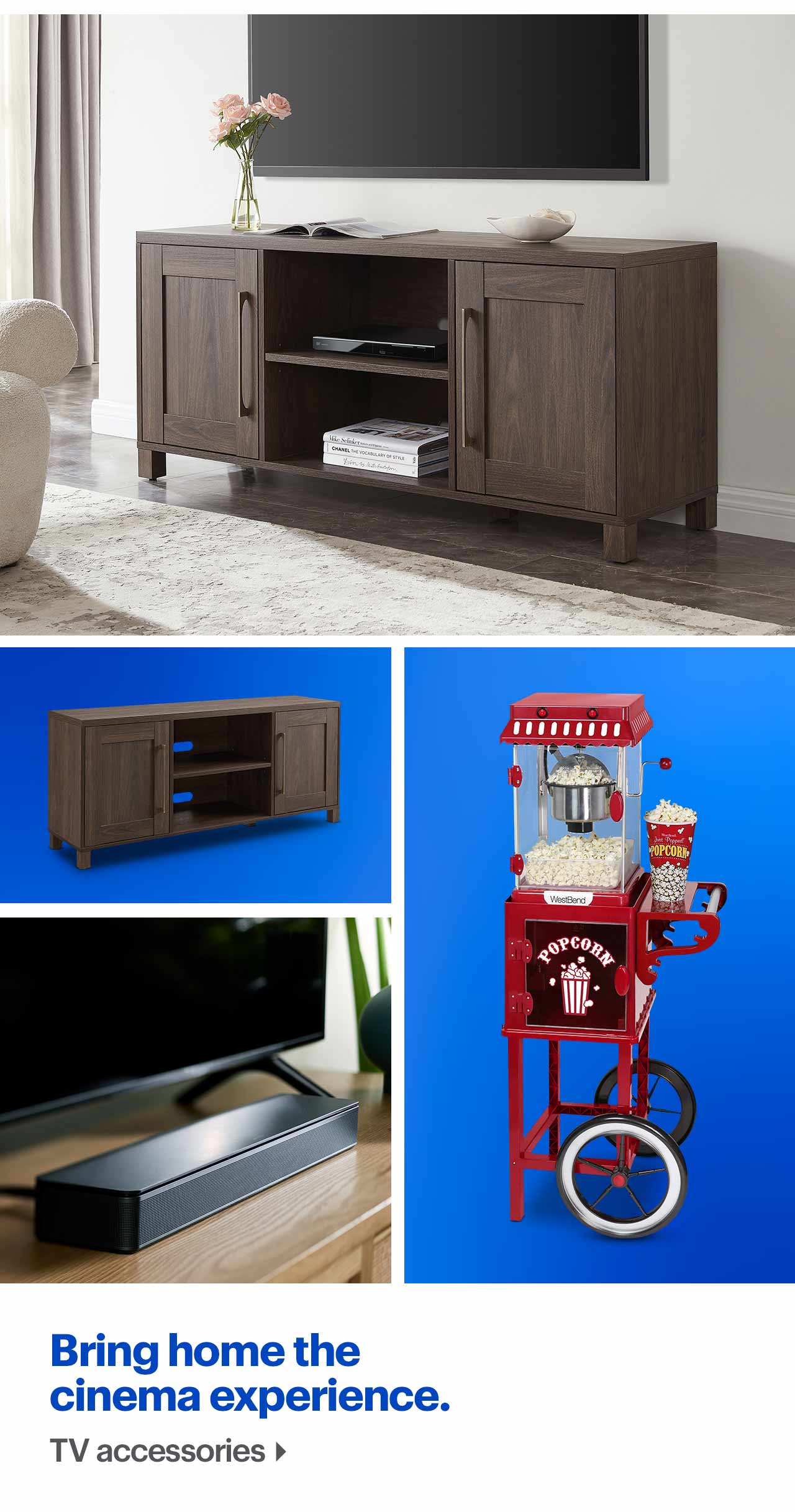 Bring home the cinema experience. TV accessories.