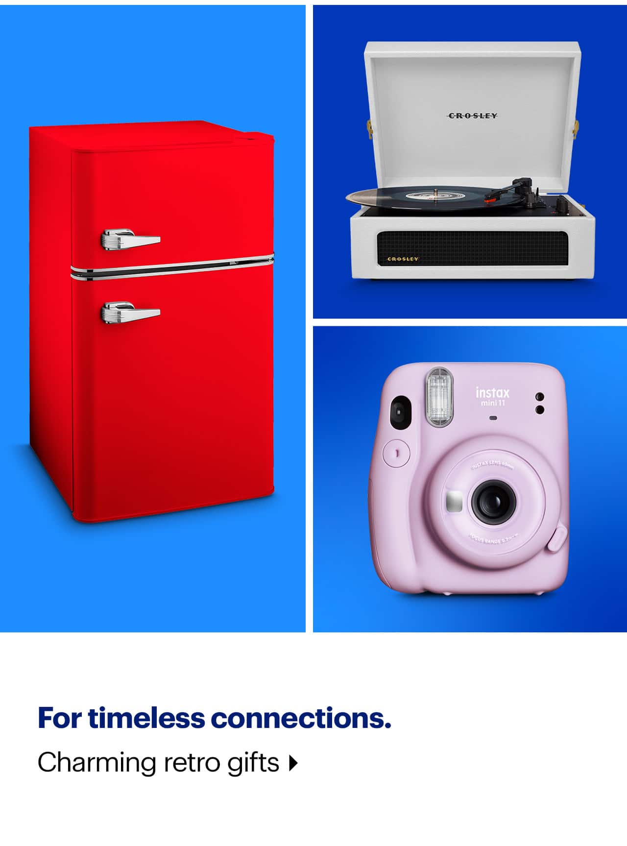 For timeless connections.  Charming retro gifts.