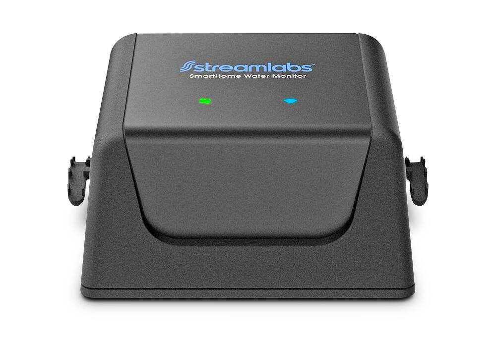 Home water-monitoring and leak-detection system.