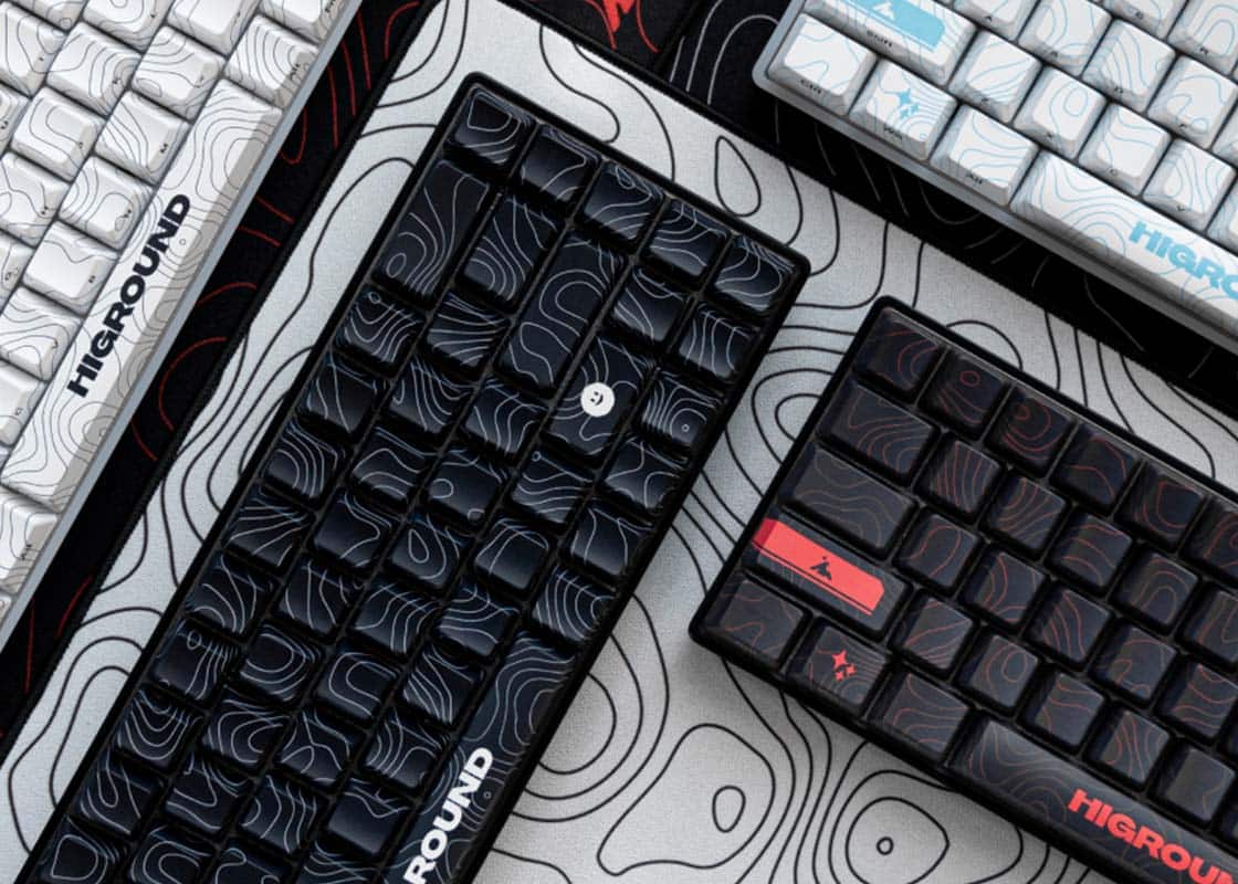 Higround Performance and Basecamp keyboards.