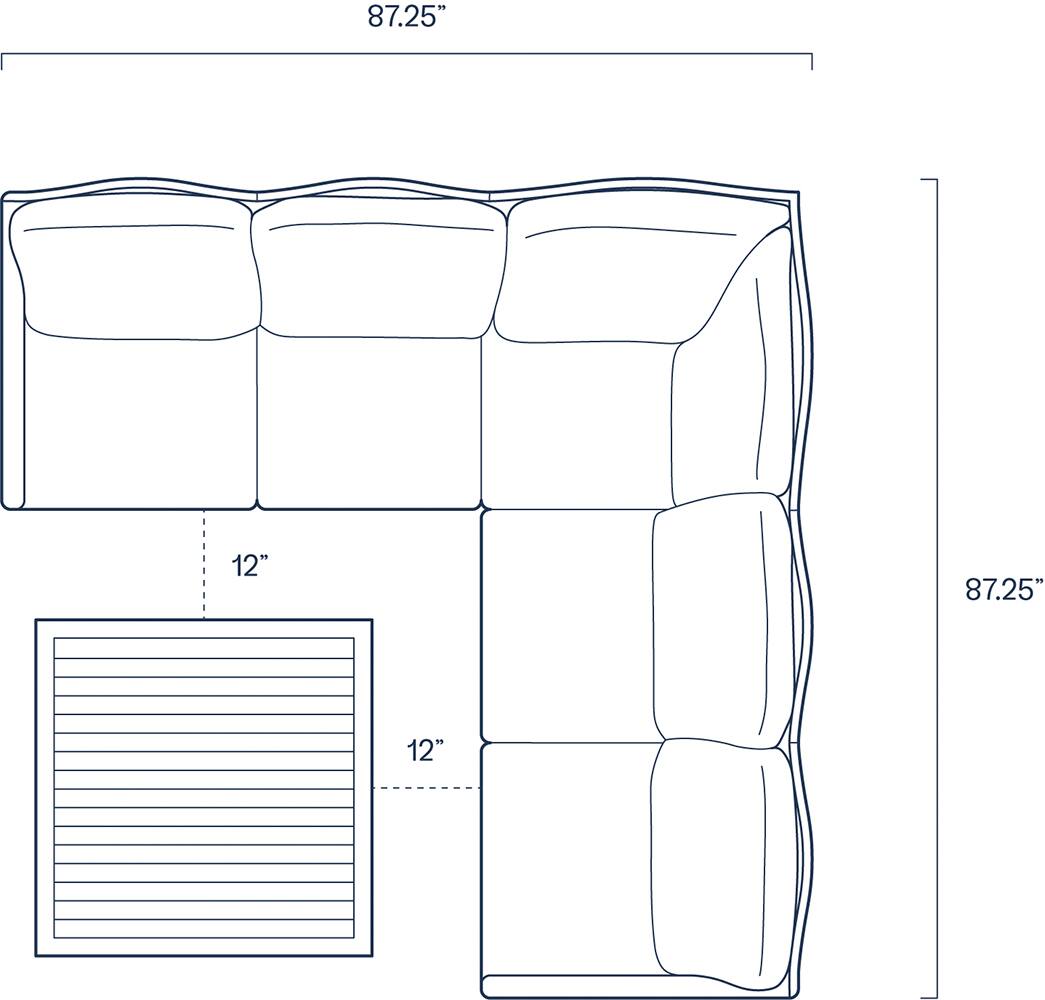 Outdoor Sectionals - Yardbird® Colby Outdoor Large Sectional Set With ...