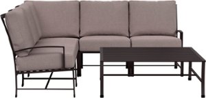 Yardbird® - Colby Outdoor Large Sectional Set with Coffee Table - Shale