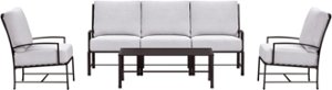 Yardbird® - Colby Outdoor Sofa Set with Coffee Table - Silver