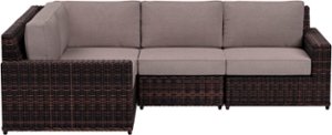 Yardbird® - Langdon Outdoor Small Sectional Set with 90 Degree Corner - Shale