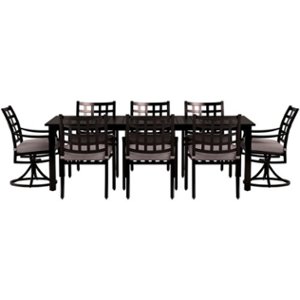 Yardbird® - Lily 9 Piece Rectangular Outdoor Dining Set - Shale
