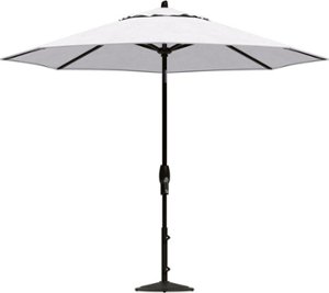 Yardbird® - 9' Octagon Auto Tilt Umbrella with Base - Silver