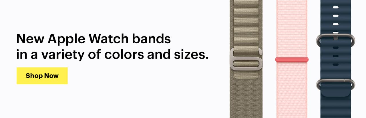New Apple Watch bands in a variety of colors and sizes. Shop now.