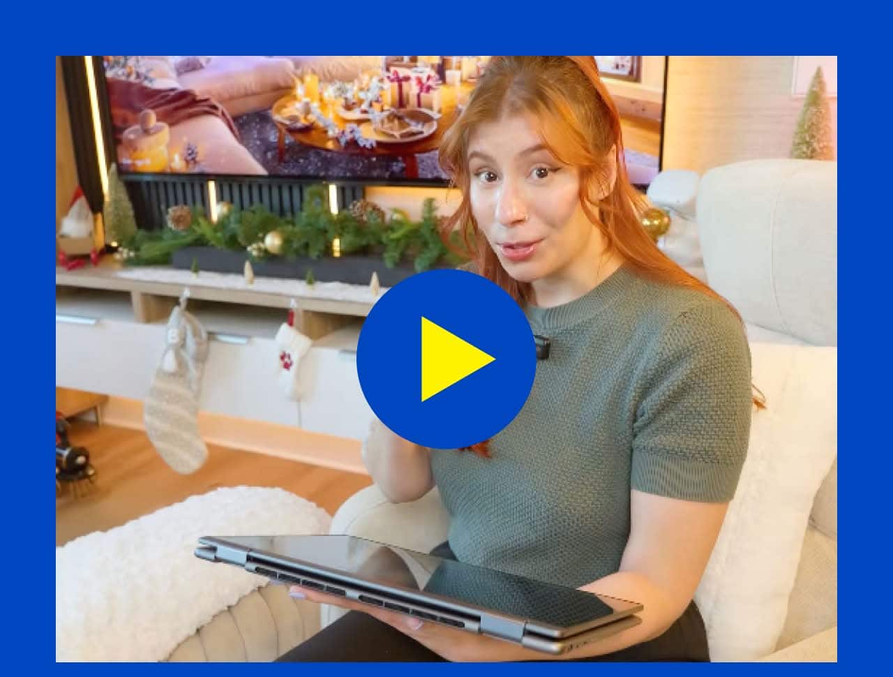 Video of Brittany Mayer sharing tech gift recommendations.