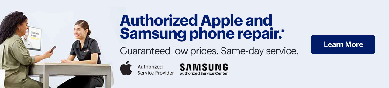 Authorized Apple and Samsung phone repair. Guaranteed low prices. Same-day service. Reference disclaimer.