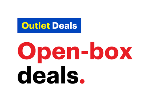 Outlet deals. Open-box deals.