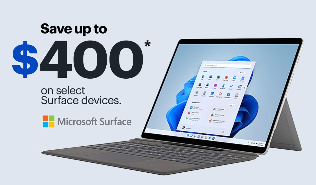 Save up to $300 on select Surface devices. Reference disclaimer.
