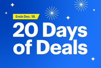 20 Days of Deals. Ends December 18. 