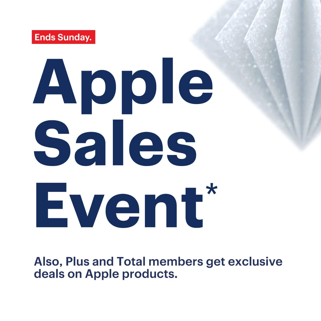 Apple Sales Event. Ends Sunday. Four days to save on the ultimate gift. Reference disclaimer.