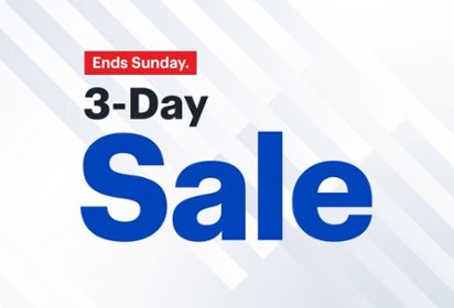 3-Day Sale. Ends Sunday. 