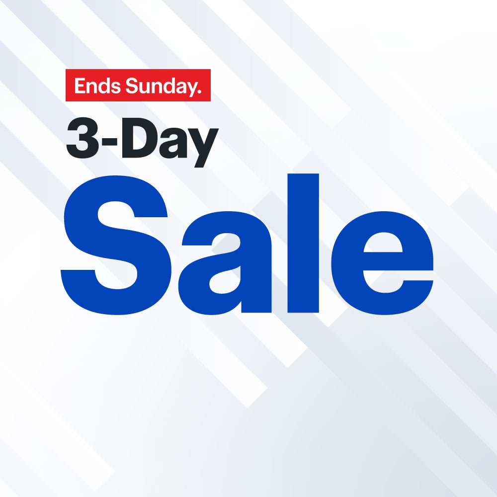 3-Day Sale. Ends Sunday. 