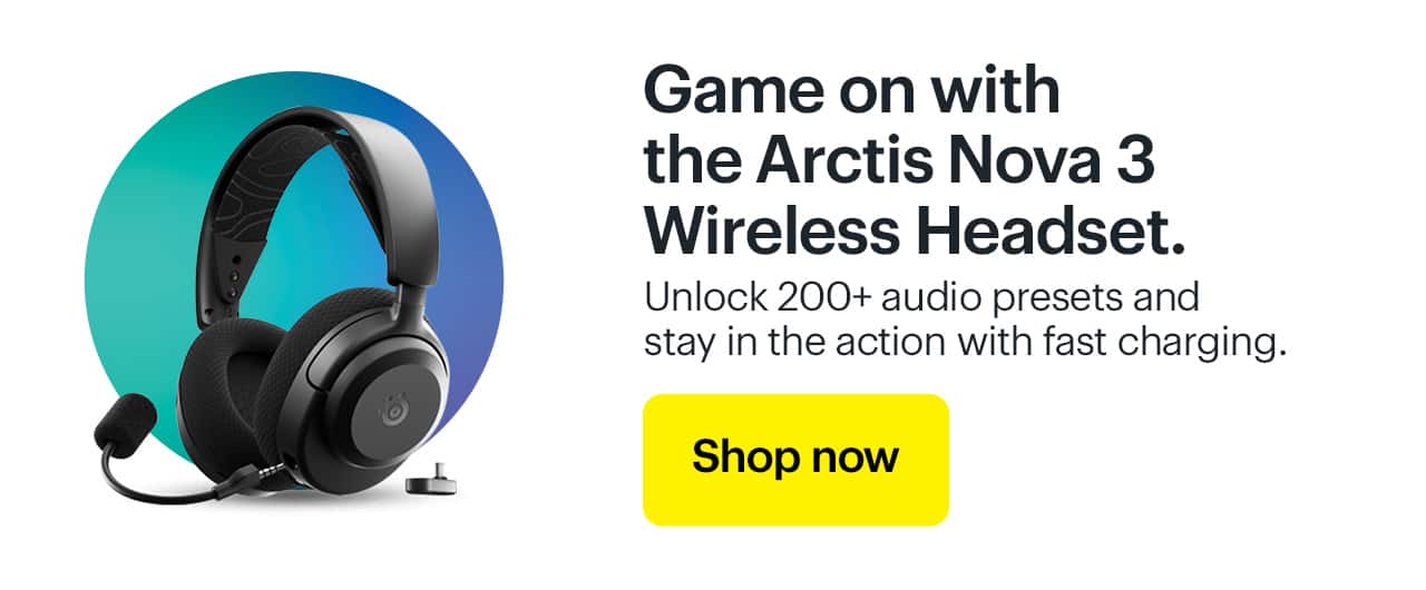 SteelSeries Arctis Nova 3 Wireless Headset.