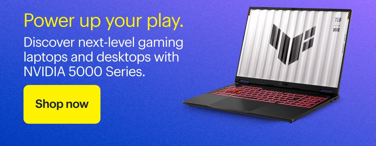 Power up your play. Discover next-level gaming laptops and desktops with NVIDIA 5000 Series.