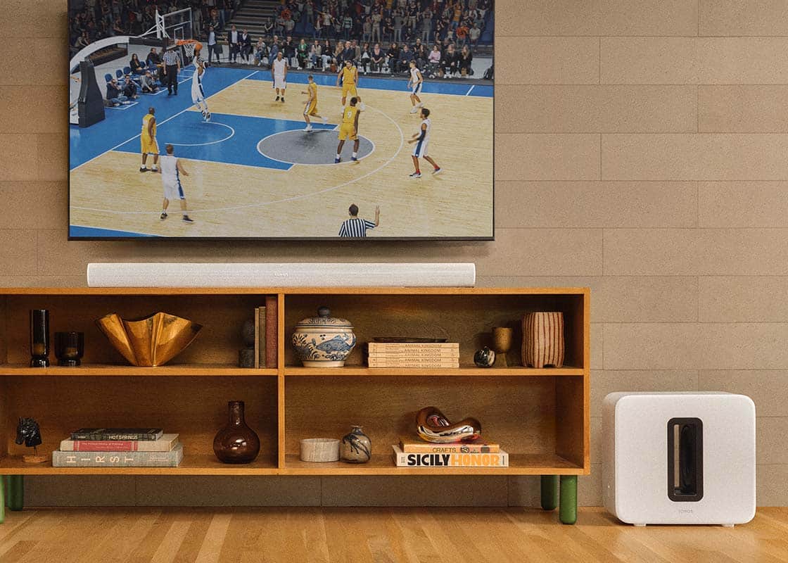 TV with Sonos Arc.