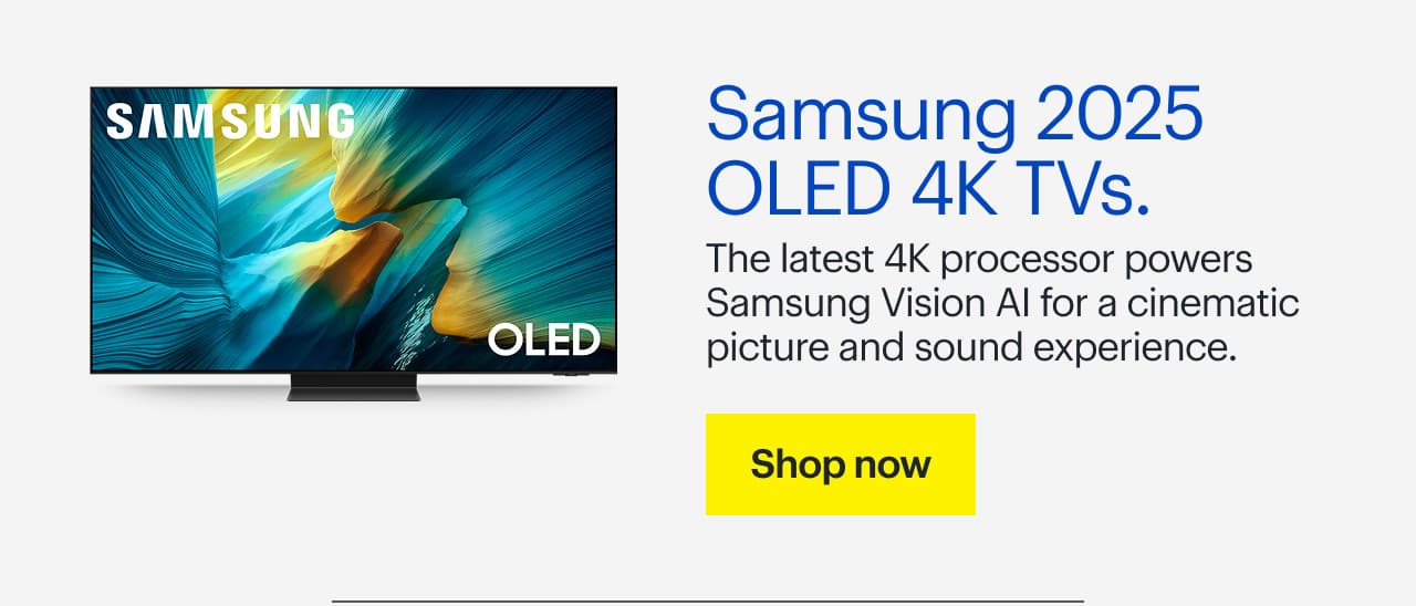 Samsung 2025 OLED 4K TVs. The latest 4K processor powers Samsung Vision AI for a cinematic picture and sound experience.