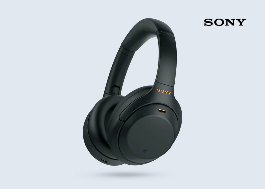 Sony WH-1000XM4 Noise Canceling Headphones.	