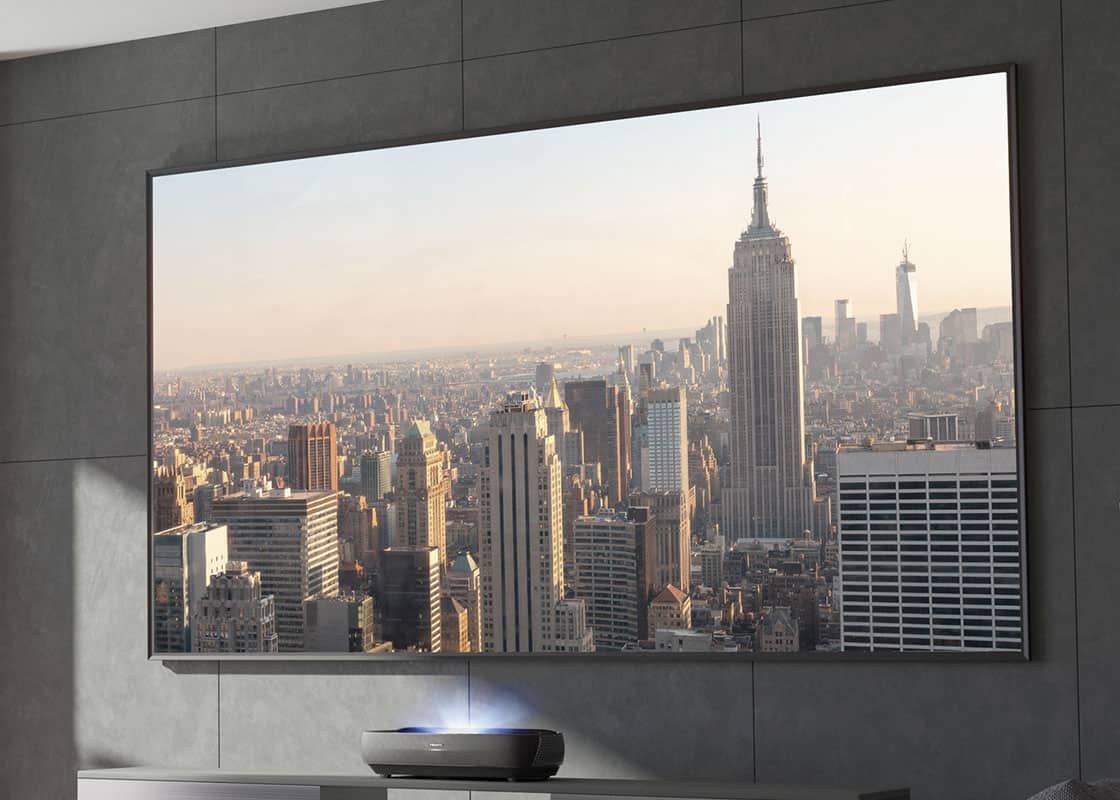 Hisense 4K ultra-short throw projector.