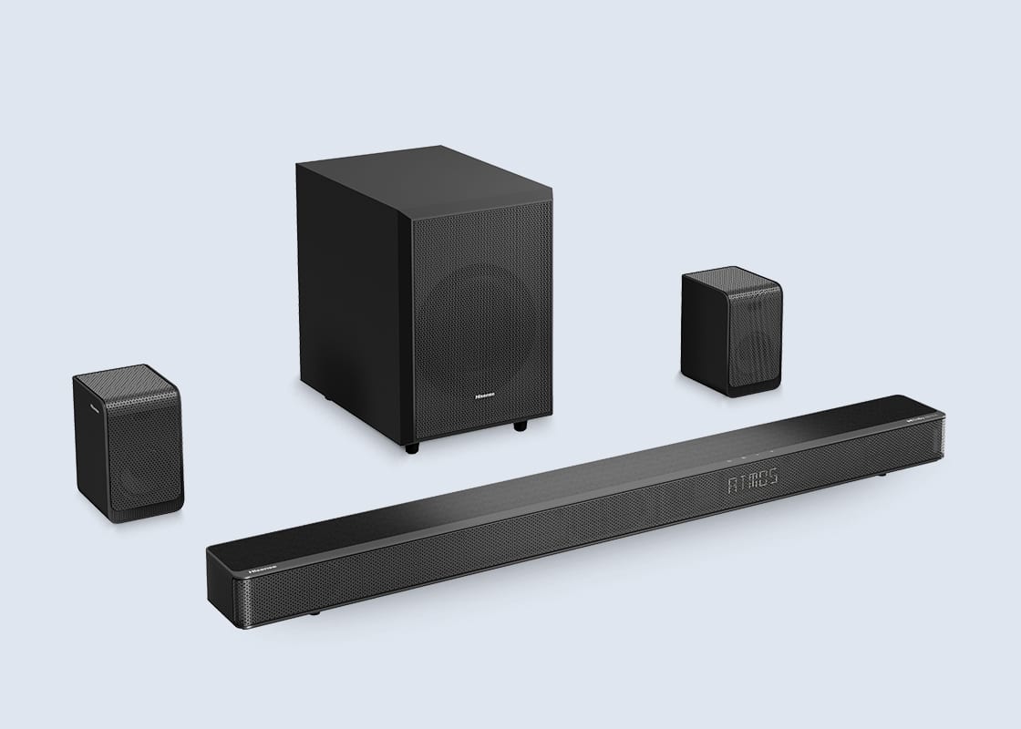 Hisense Dolby Atmos-capable soundbar.