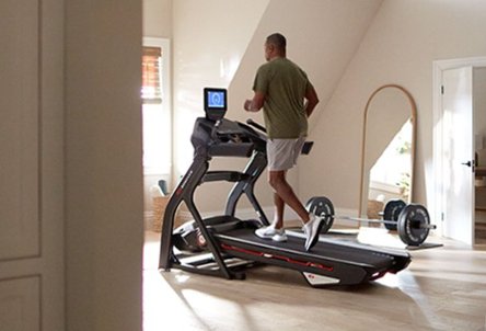 Person using treadmill