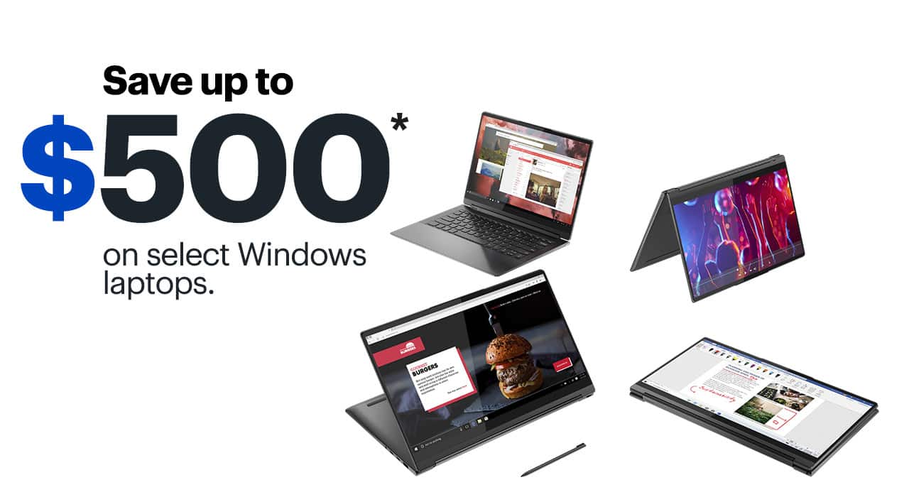 Save up to $500 on select Windows laptops. Shop now. Reference disclaimer.