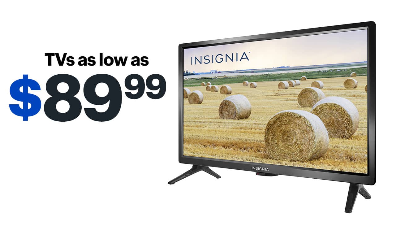 TVs as low as $89.99