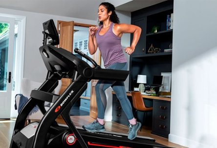 Person using treadmill