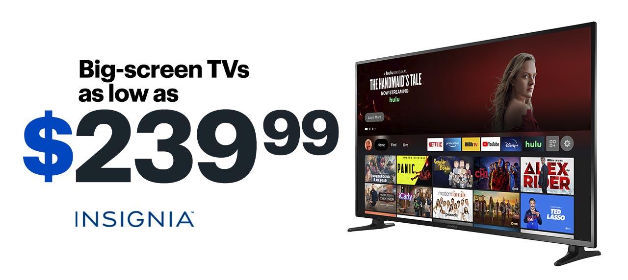 Big-screen TVs as low as $239.99