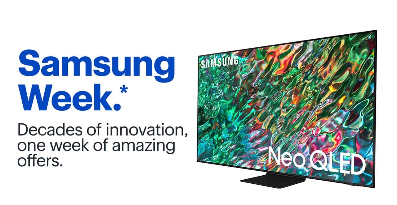 Samsung Week. Decades of innovation, one week of amazing offers. Reference disclaimer.